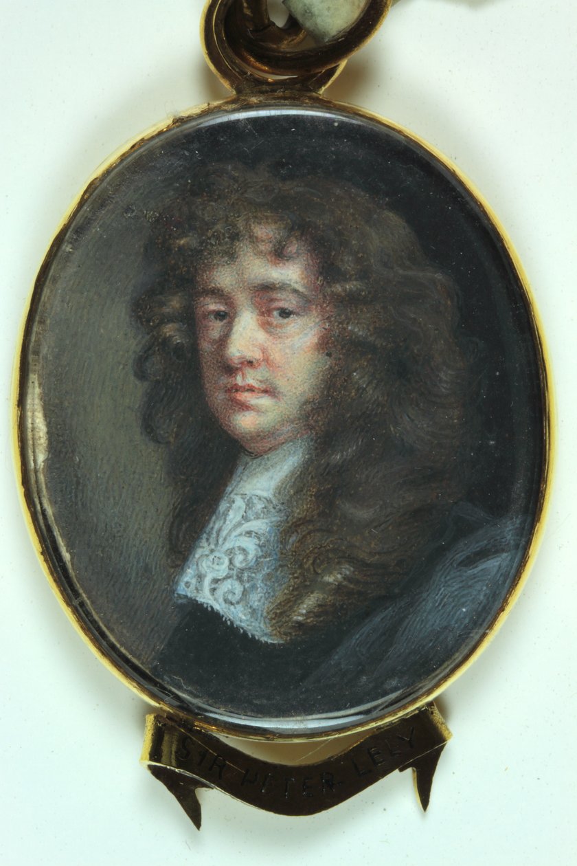 Sir Peter Lely (vesiväri norsunluulle) tekijältä Nicholas (attr.to) Dixon
