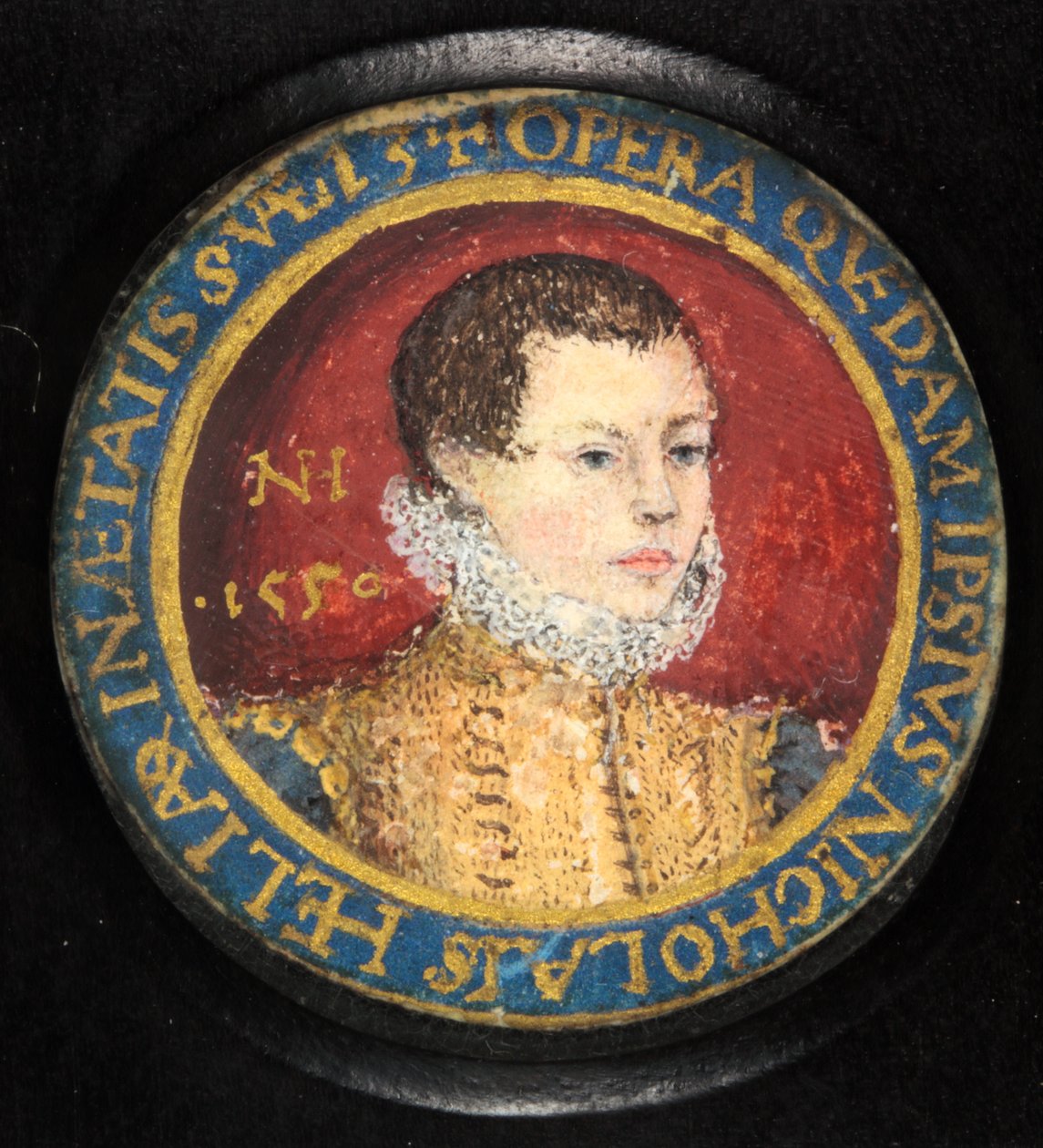 Nicholas Hilliard, omakuva 13-vuotiaana (akvarelli vellum) tekijältä Nicholas (attr.to) Hilliard