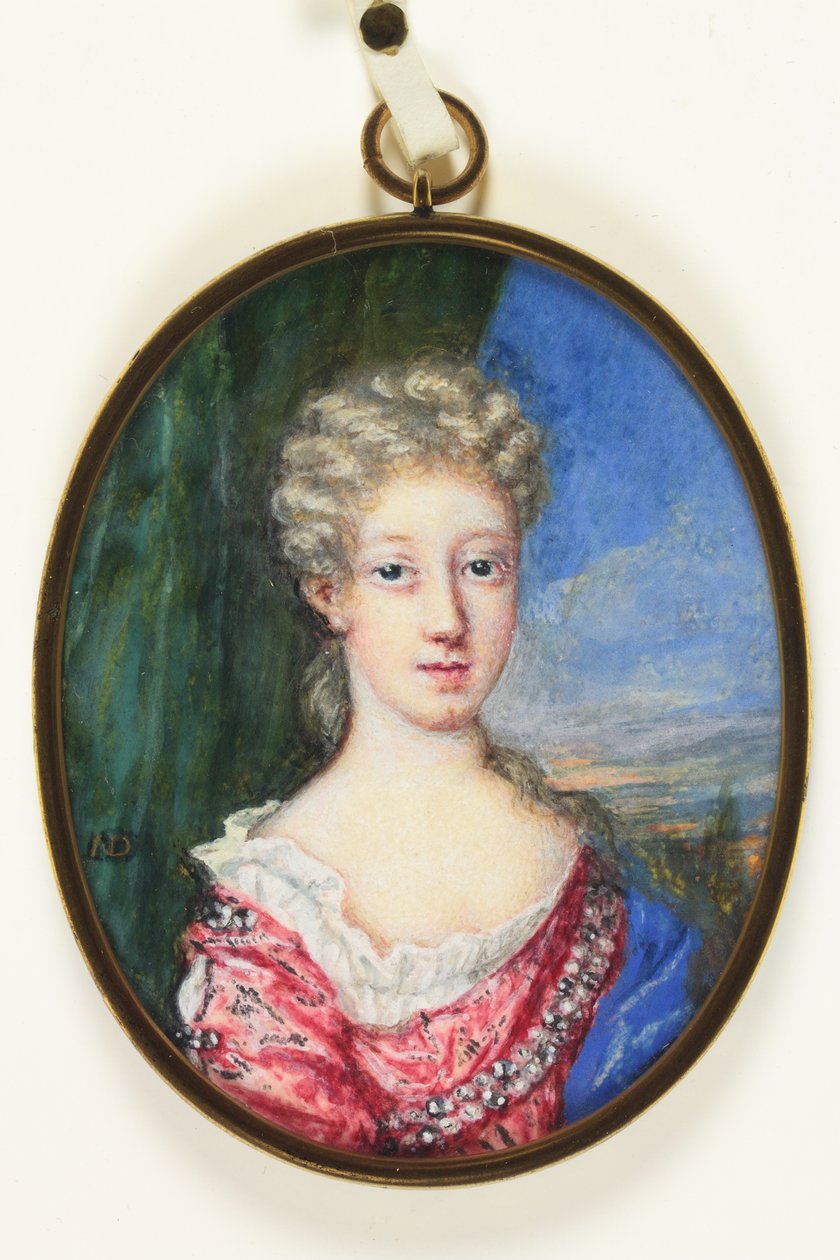 Lady Henrietta Cavendish Harley, myöhemmin Oxfordin kreivitär (emali) tekijältä Nicholas Dixon