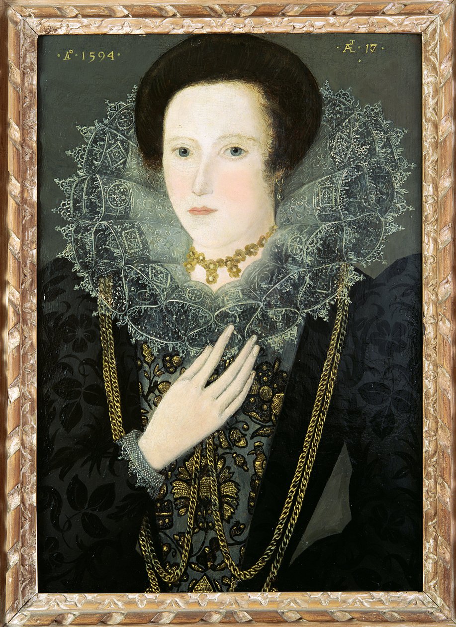 Dorothy Huddelston (syntymä Dormer), 1594 tekijältä Nicholas Hilliard