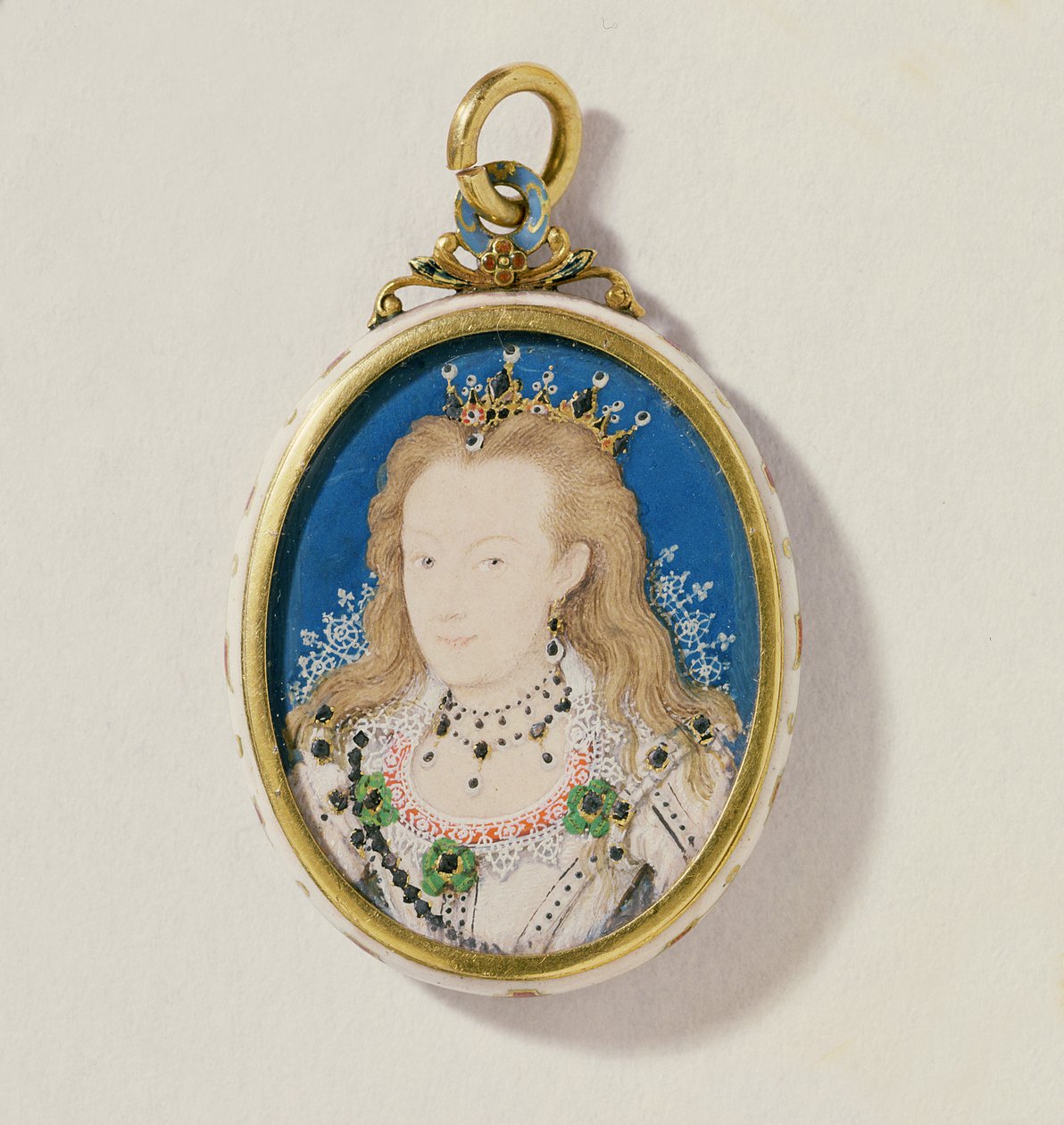 Frances Howard, Richmondin ja Lennoxin herttuatar, noin 1605-10 (wc pergamentille). tekijältä Nicholas Hilliard