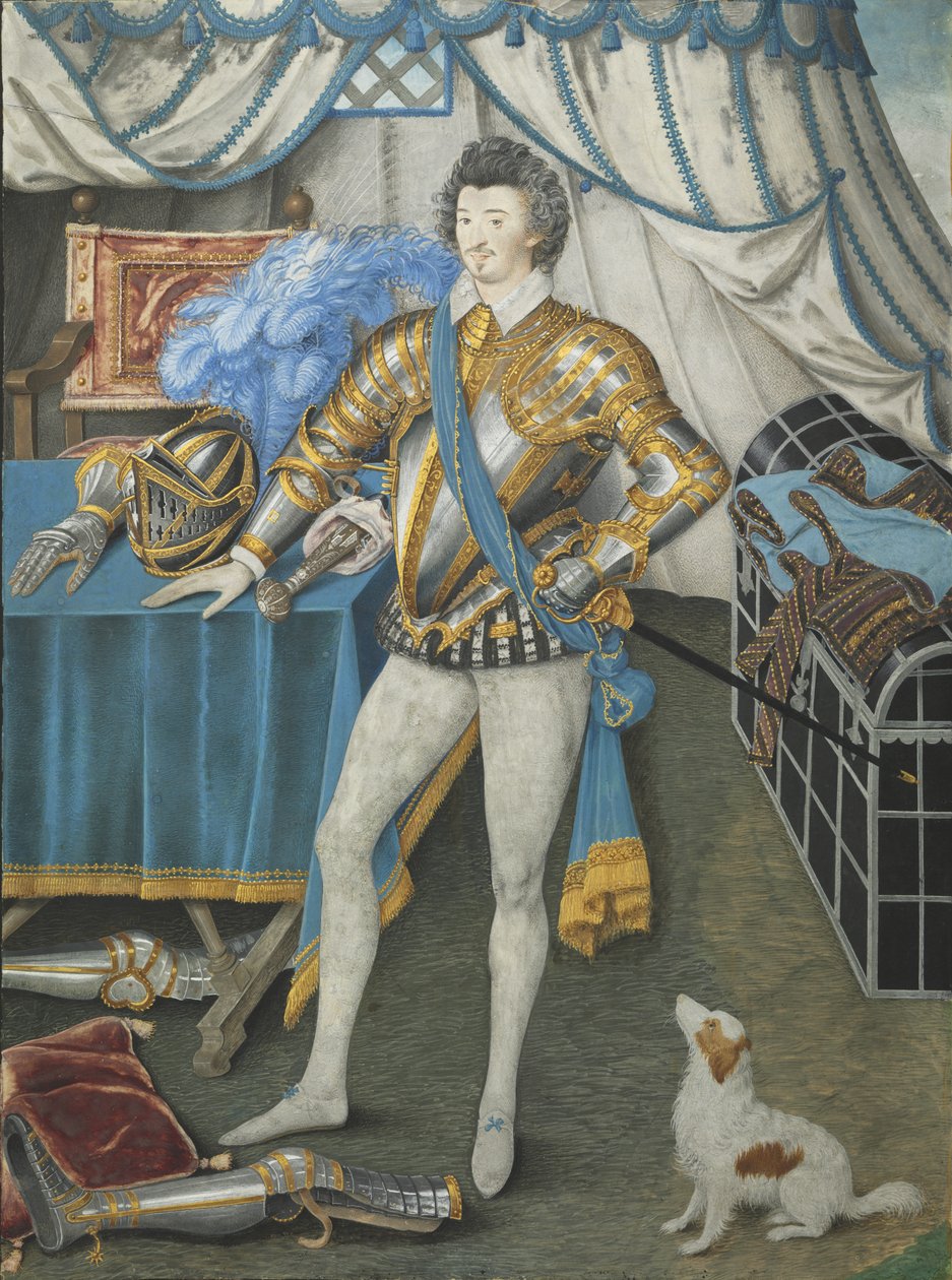 Muotokuva Sir Anthony Mildmaysta, Apethorpen ritari, Northants, n. 1590-1593 (wc velumilla kiinnitetty korttiin, asennettu puulle) tekijältä Nicholas Hilliard