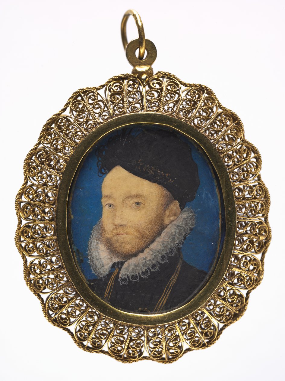 Miehen muotokuva, 1590-luku. tekijältä Nicholas Hilliard
