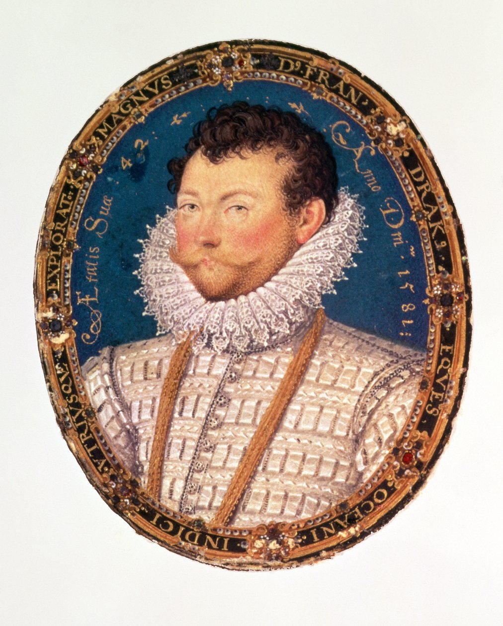 Sir Francis Drake, 1581 tekijältä Nicholas Hilliard