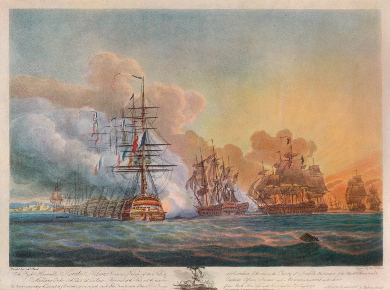Niilin taistelu, 1799 tekijältä Nicholas Pocock