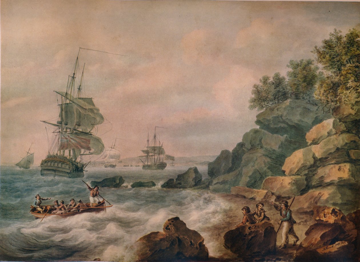 Bristolin kanavalla, 1787 tekijältä Nicholas Pocock