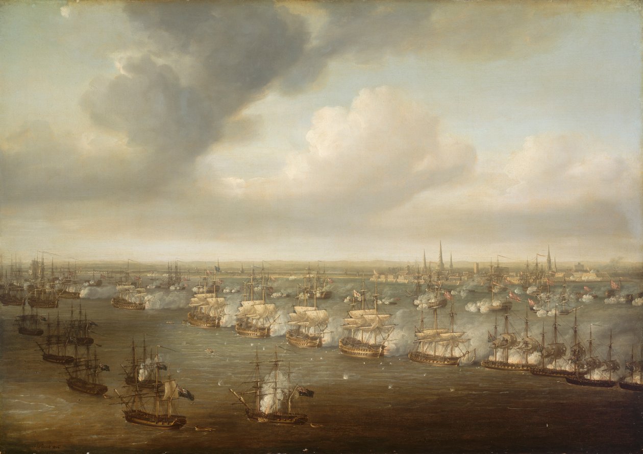 Kööpenhaminan taistelu, 2. huhtikuuta 1801 tekijältä Nicholas Pocock