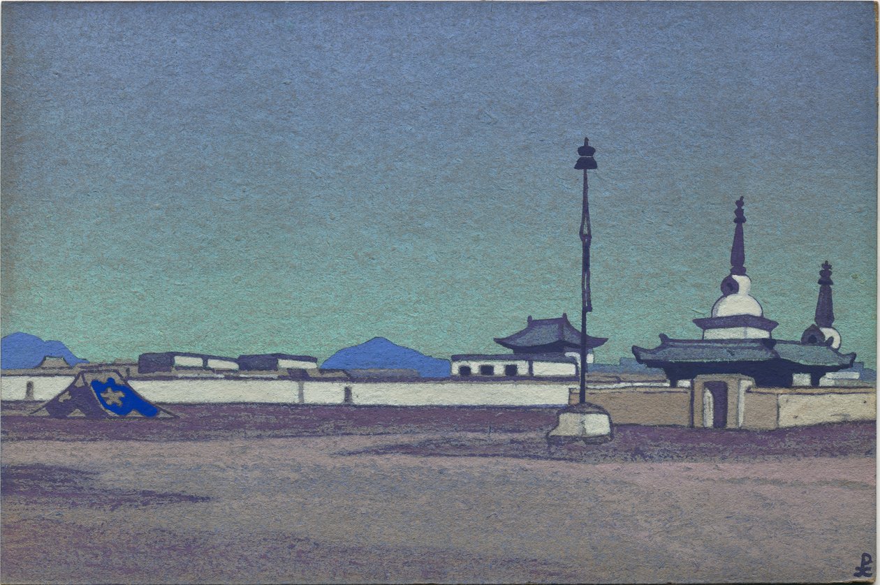 Batukhalka, Sisä-Mongolian pääkaupunki, 1936 tekijältä Nicholas Roerich