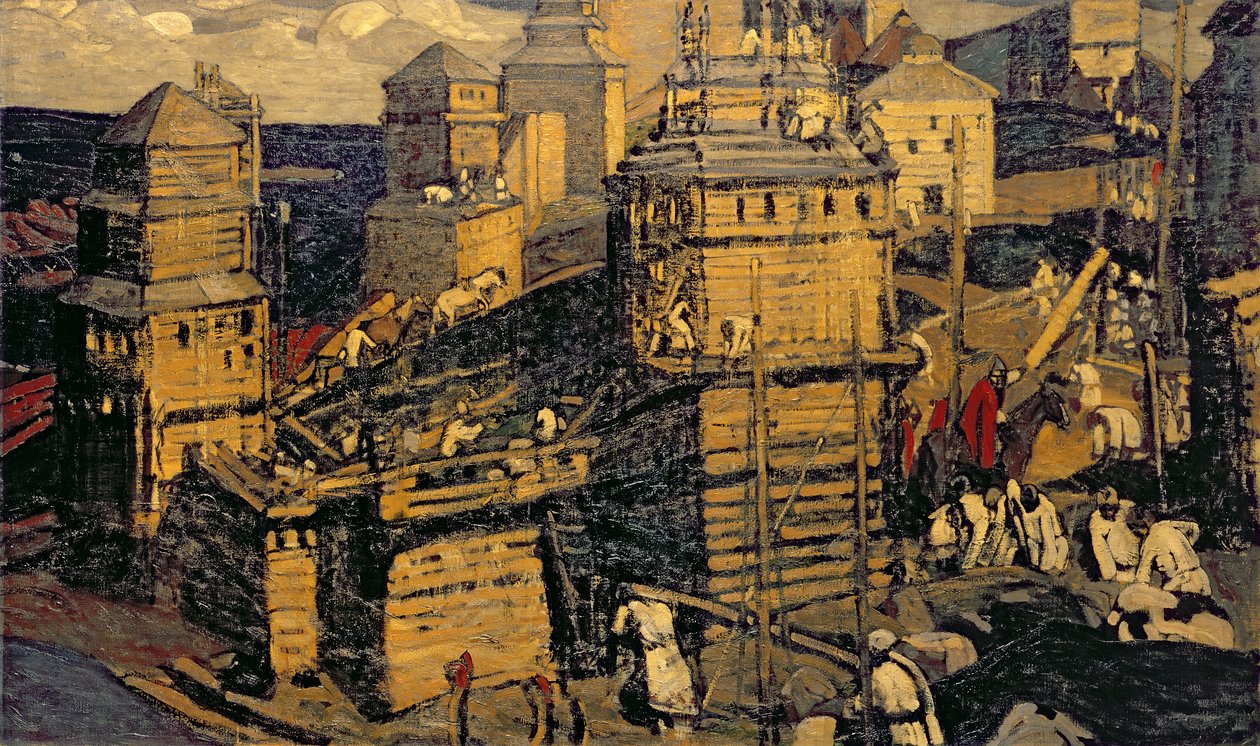 Kaupungin rakentaminen, 1902 tekijältä Nicholas Roerich