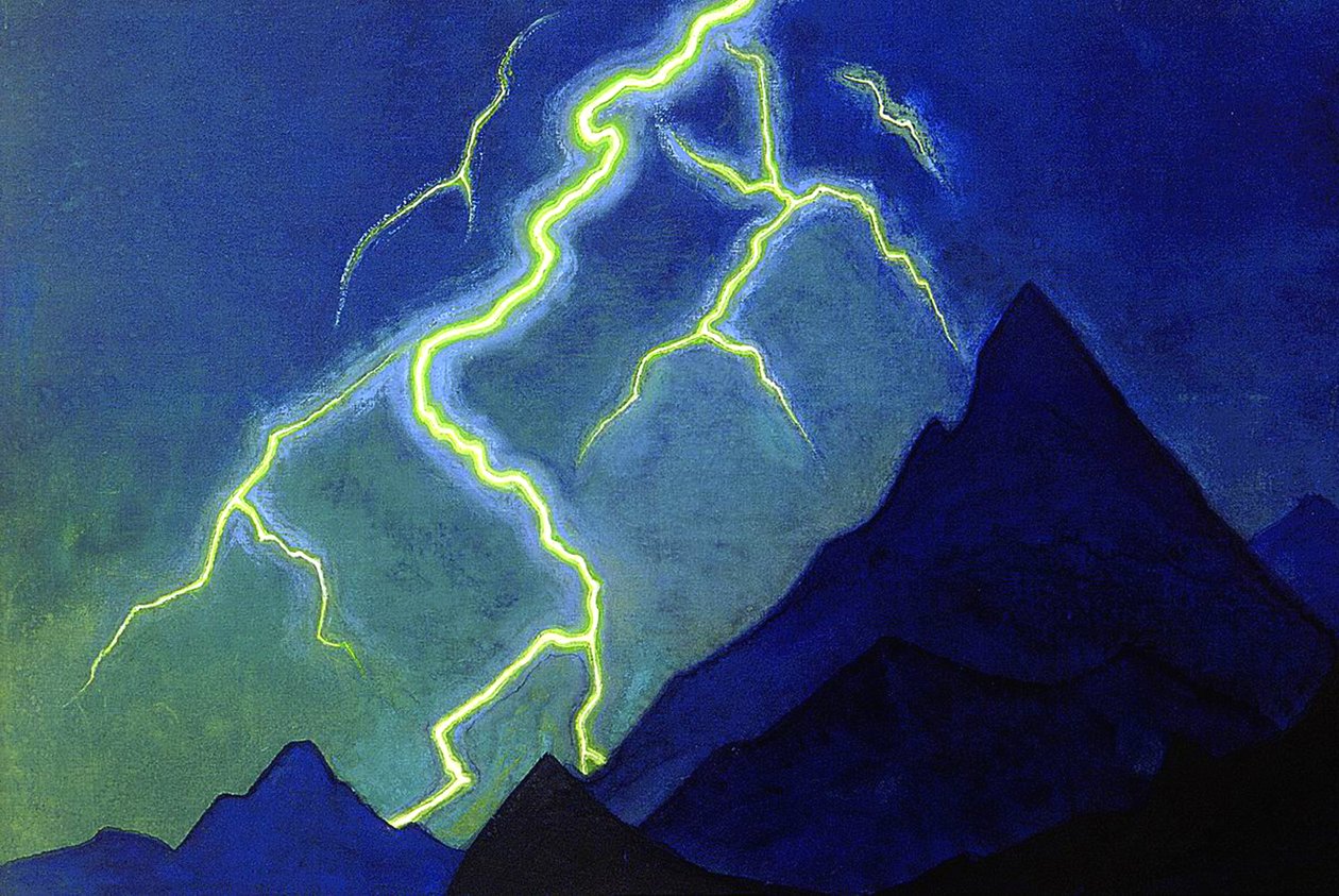 Call of the Heaven, Lightning, n. 1935-36 tekijältä Nicholas Roerich