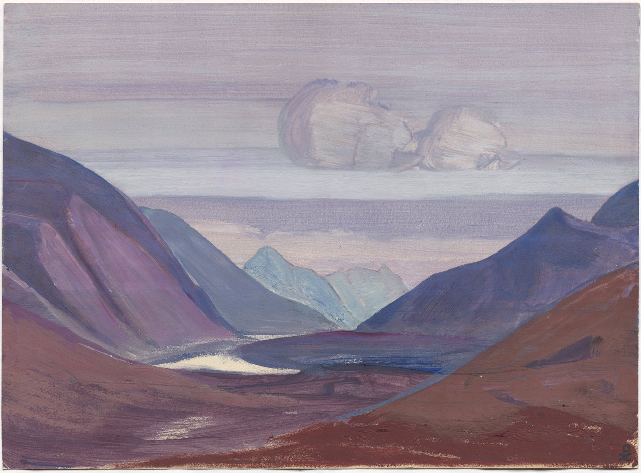 Chandra River, tutkimus, 1931 tekijältä Nicholas Roerich