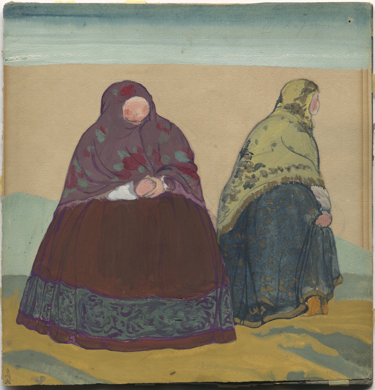Pukusuunnittelu Rimski-Korsakovin oopperaan "Tsaari Saltanin tarina", tekijältä Nicholas Roerich