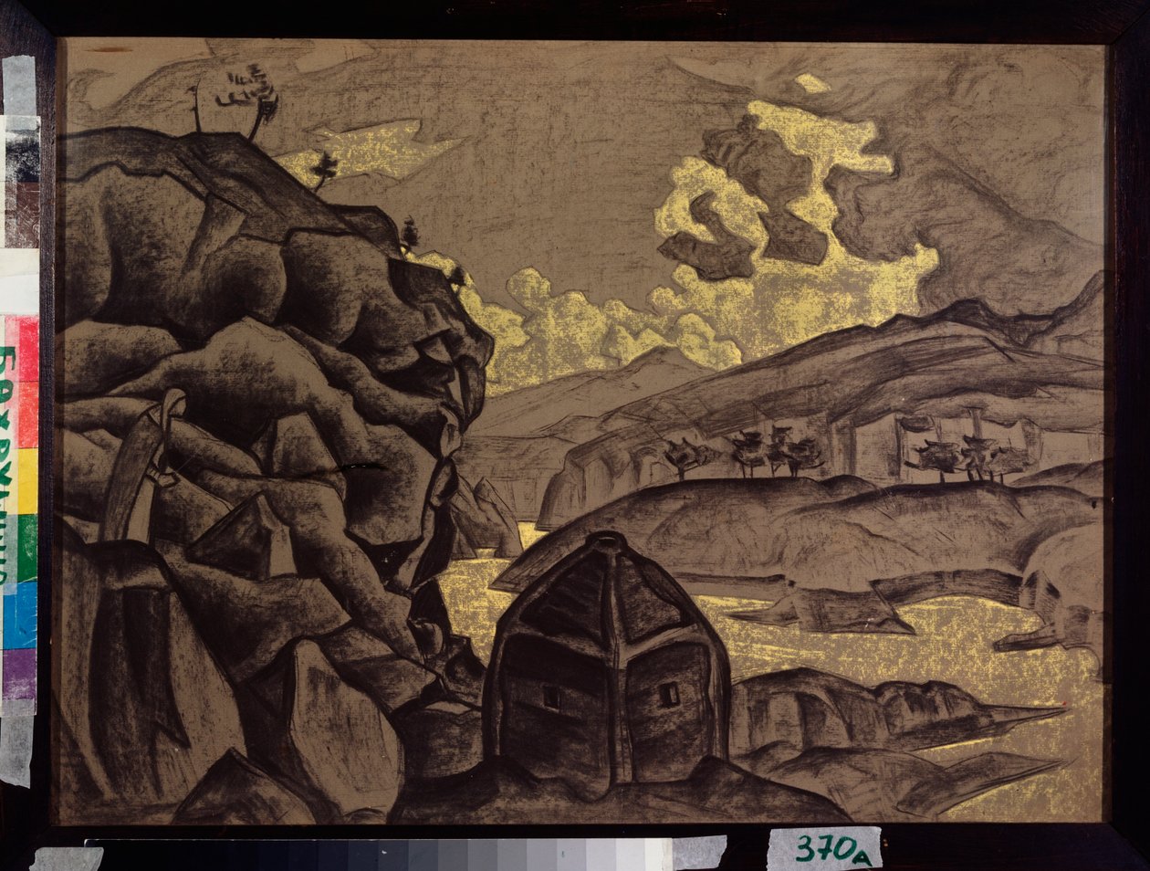 Sisustus Henrik Ibsenin teokseen "Peer Gynt", 1912 tekijältä Nicholas Roerich