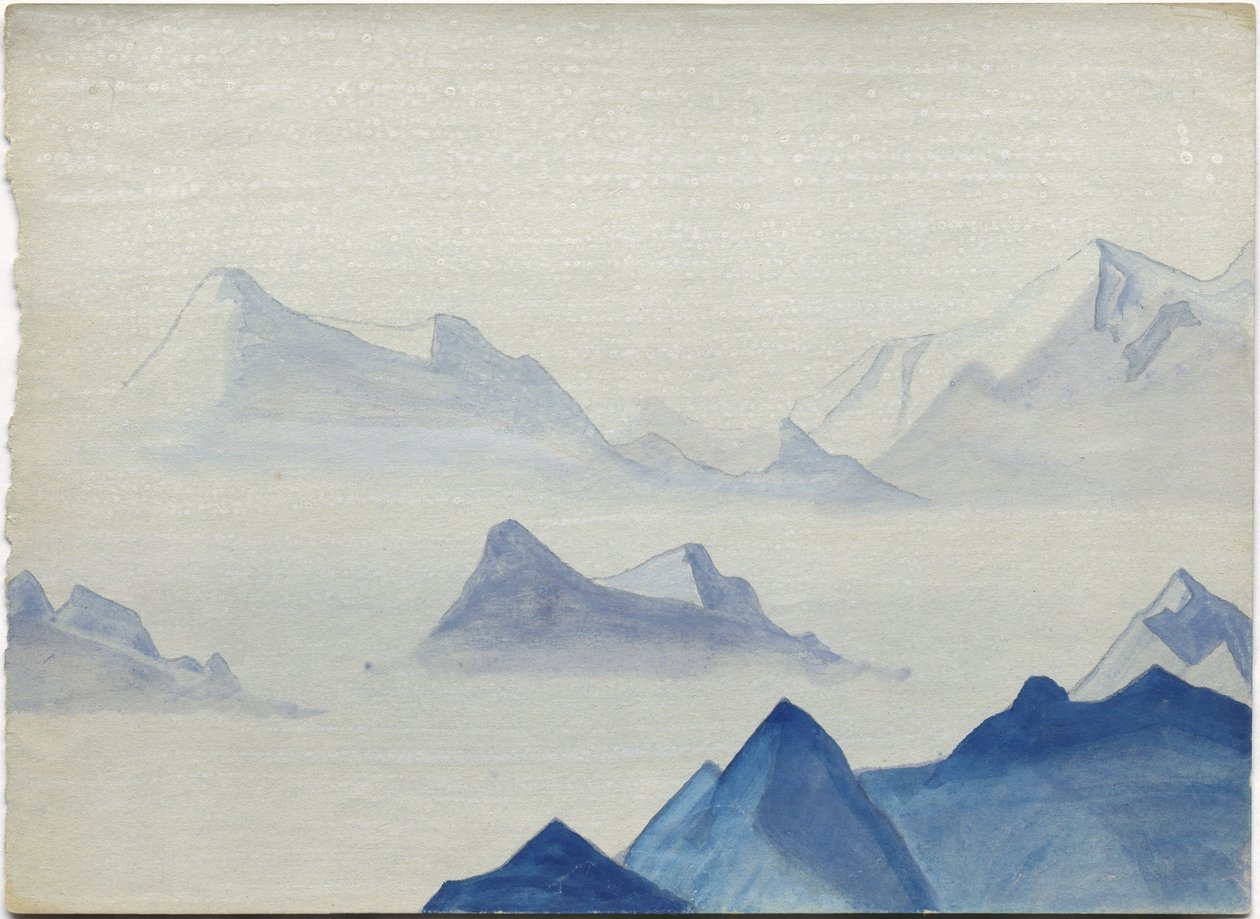 Himalaja, albuminlehti, 1933/34 tekijältä Nicholas Roerich