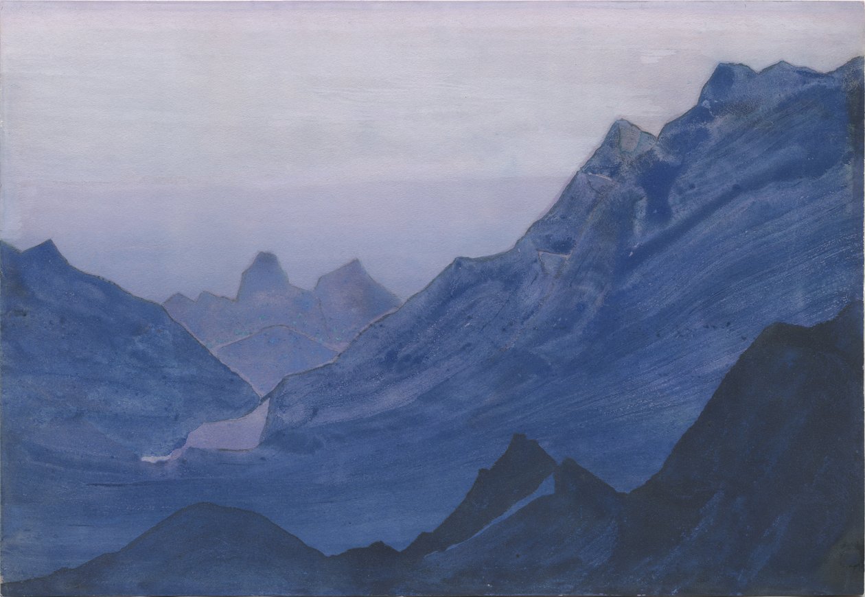 Himalaja, albuminlehti, 1934 tekijältä Nicholas Roerich