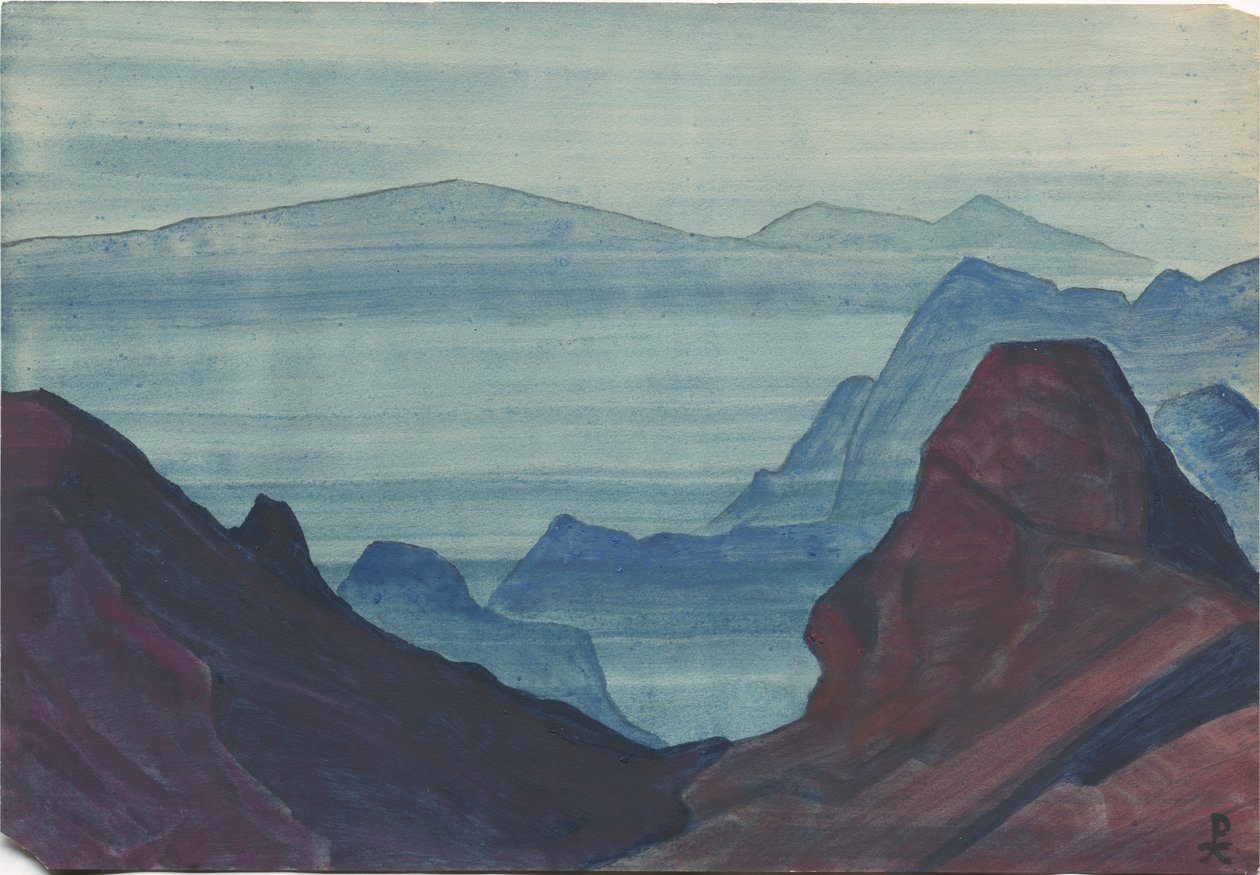 Himalaja, albuminlehti, 1934 tekijältä Nicholas Roerich