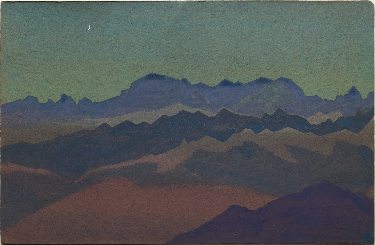 Himalaja, Sandakphun lähellä, 1936 tekijältä Nicholas Roerich