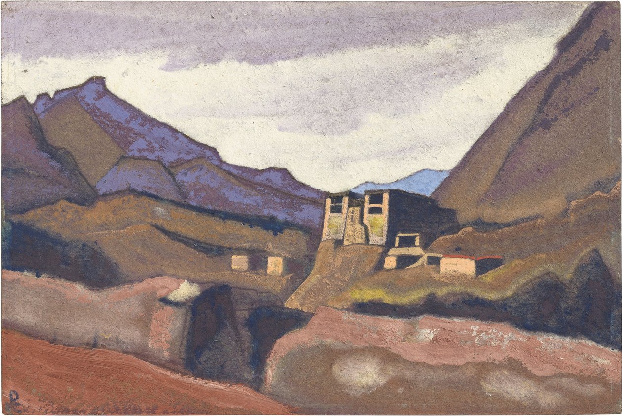 Ladakh par Roerich, Nicholas (1874-1947). Tempera pahville, koko: 30,5x45,7 tekijältä Nicholas Roerich