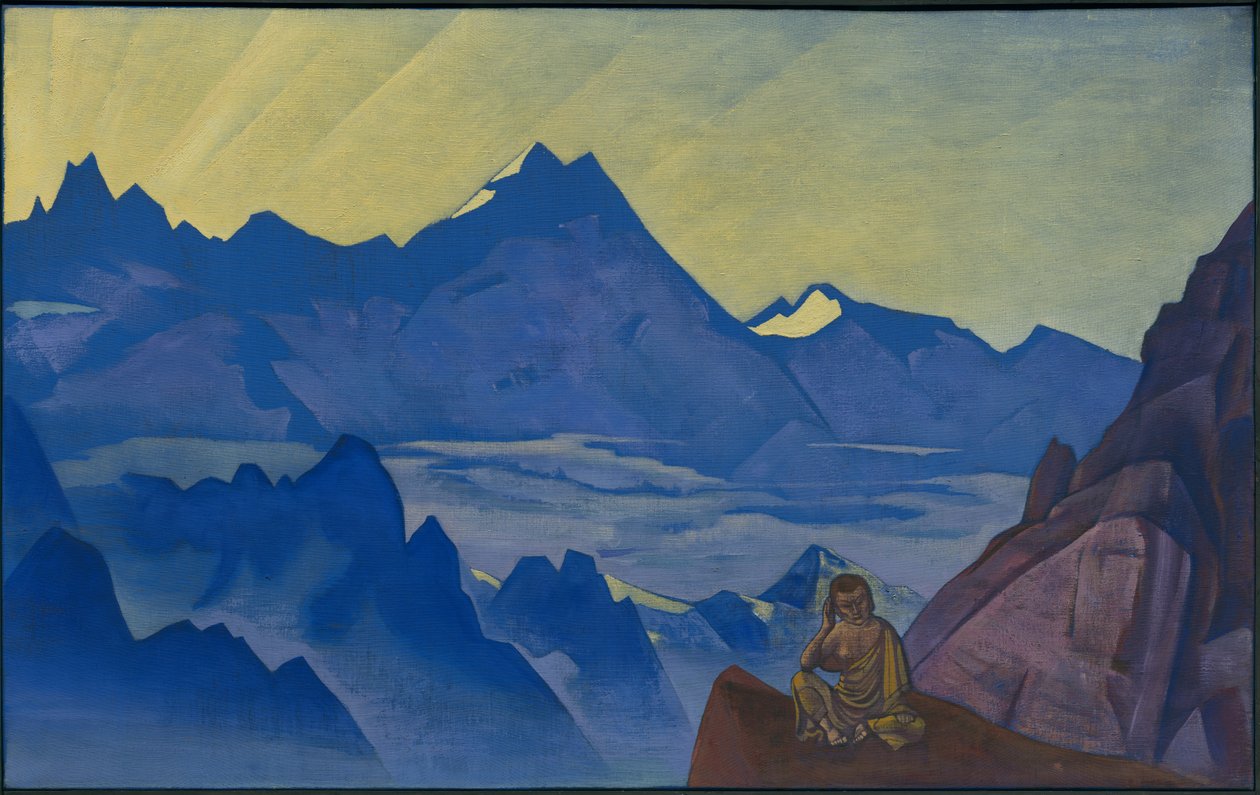 Milarepa, Harkened, "Idän bannerit" -sarja, 1925 tekijältä Nicholas Roerich