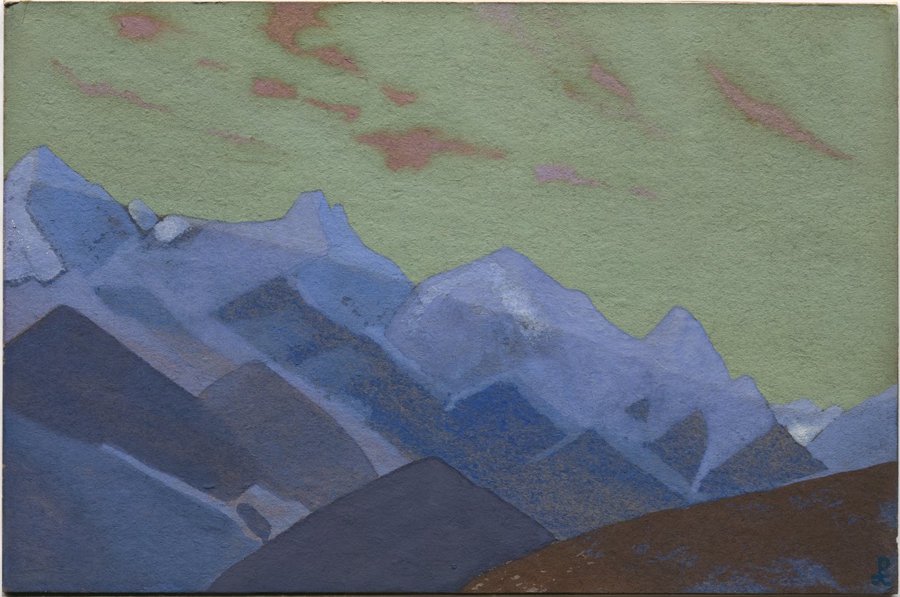 Vuorijono, Everestin lähestyminen, 1936 tekijältä Nicholas Roerich