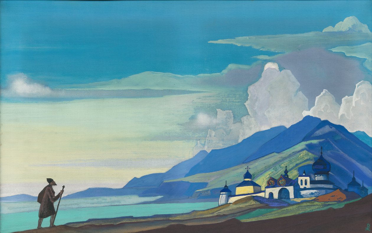 Säteilevän kaupungin pyhiinvaeltaja, 1933 tekijältä Nicholas Roerich