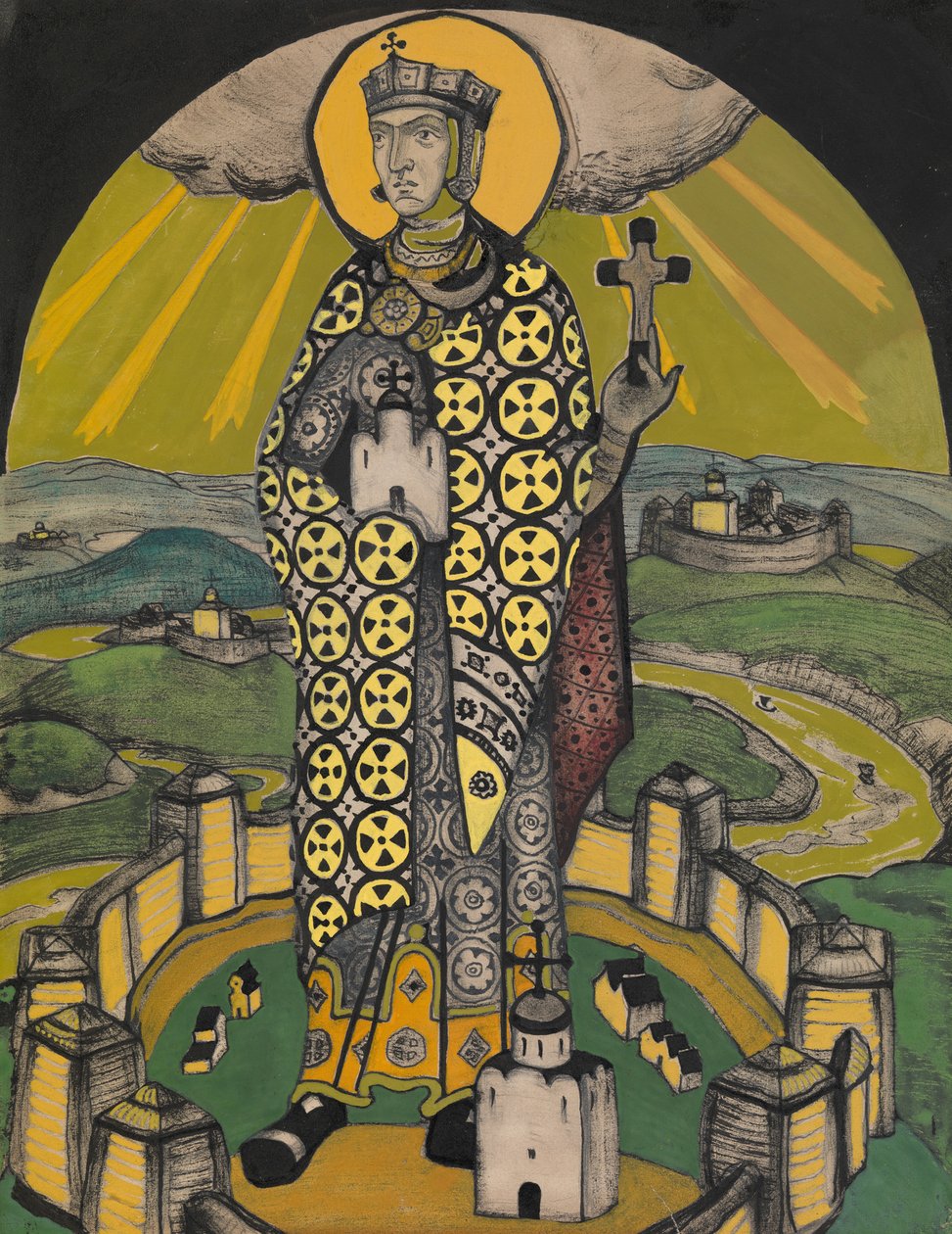 Pyhä Olga, Kiovan prinsessa tekijältä Nikolai Konstantinowitsch Roerich