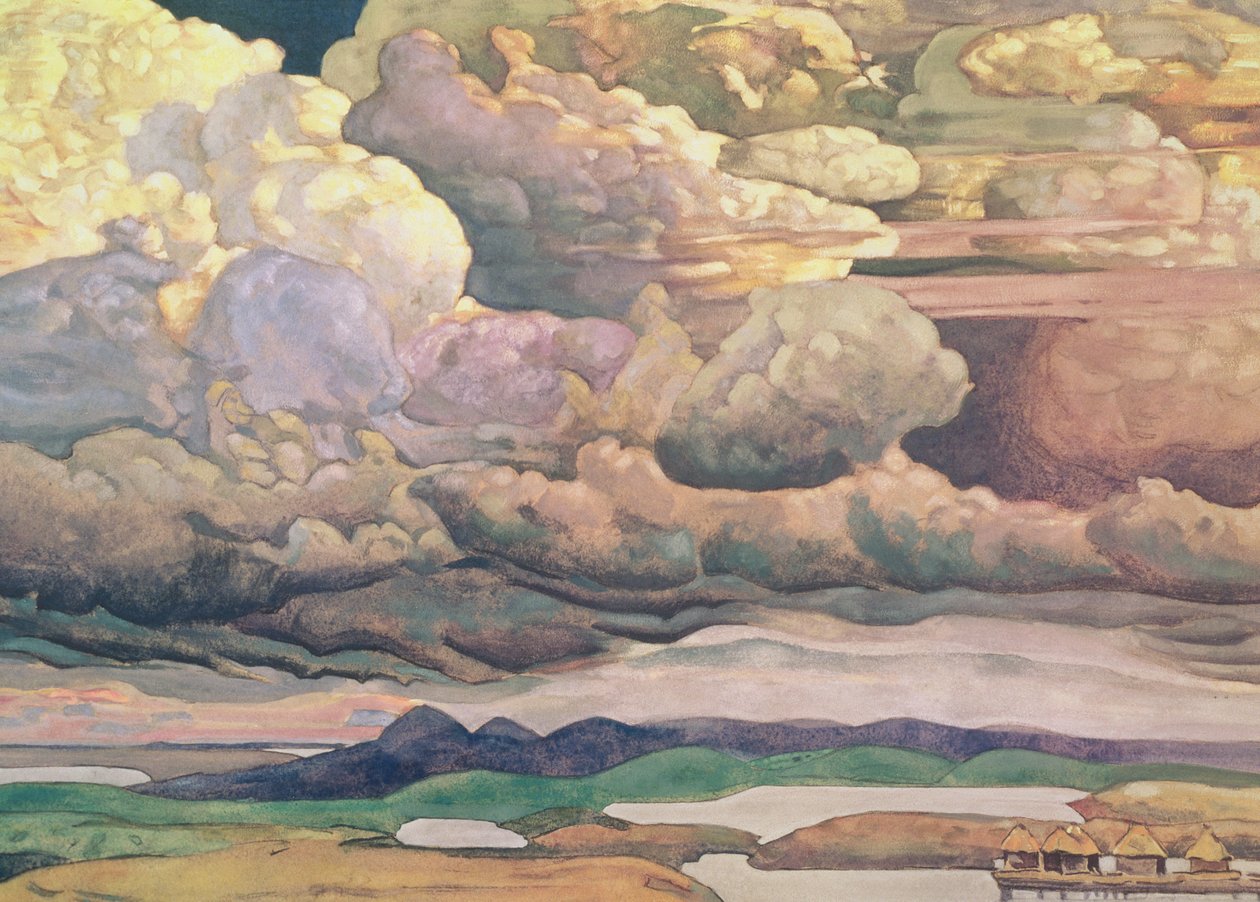 Skyscape, 1912 tekijältä Nicholas Roerich
