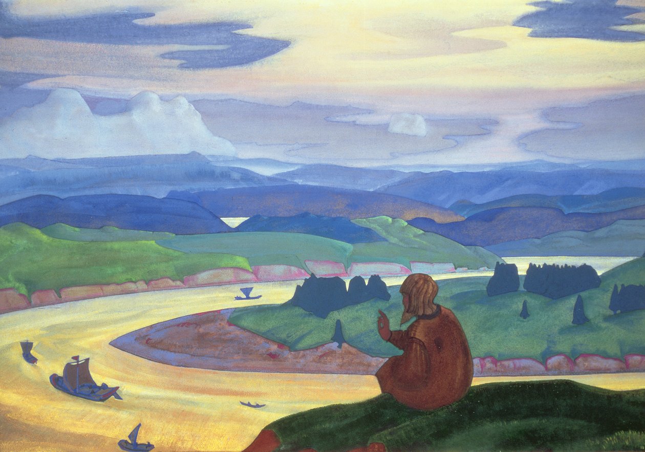 Pyhä Prokopius, 1914 tekijältä Nicholas Roerich
