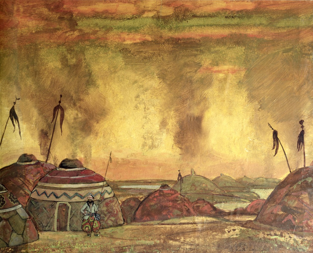 Lavastus Aleksanteri Borodinille tekijältä Nicholas Roerich