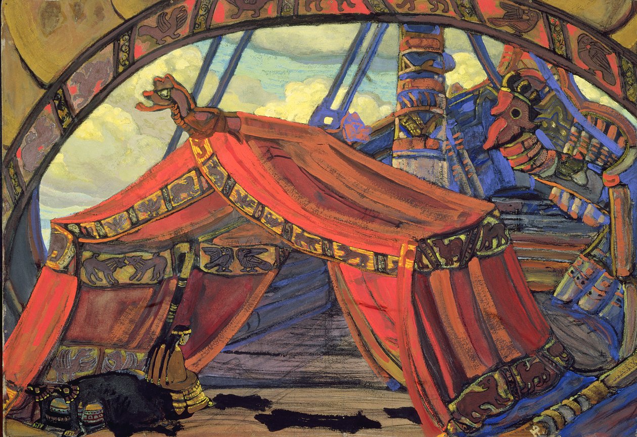 Lavastus: Wagnerin "Tristan ja Isolde", 1912 tekijältä Nicholas Roerich