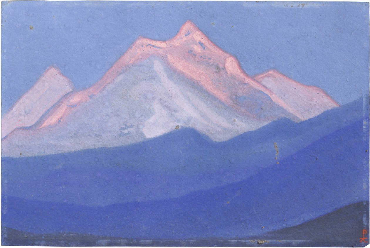 Himalaja par Roerich, Nicholas (1874-1947). Tempera pahville, koko: 30,5x45,7 tekijältä Nicholas Roerich