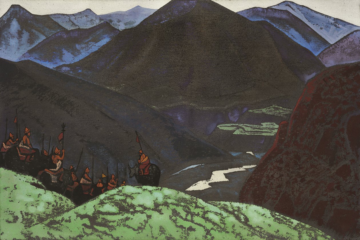 Gesar Khanin isäntä, 1931 tekijältä Nicholas Roerich