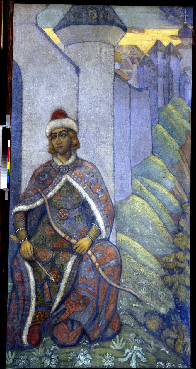 Ritari. Nicholas Roerichin (1874-1947) maalaus, tempera kankaalle tekijältä Nicholas Roerich