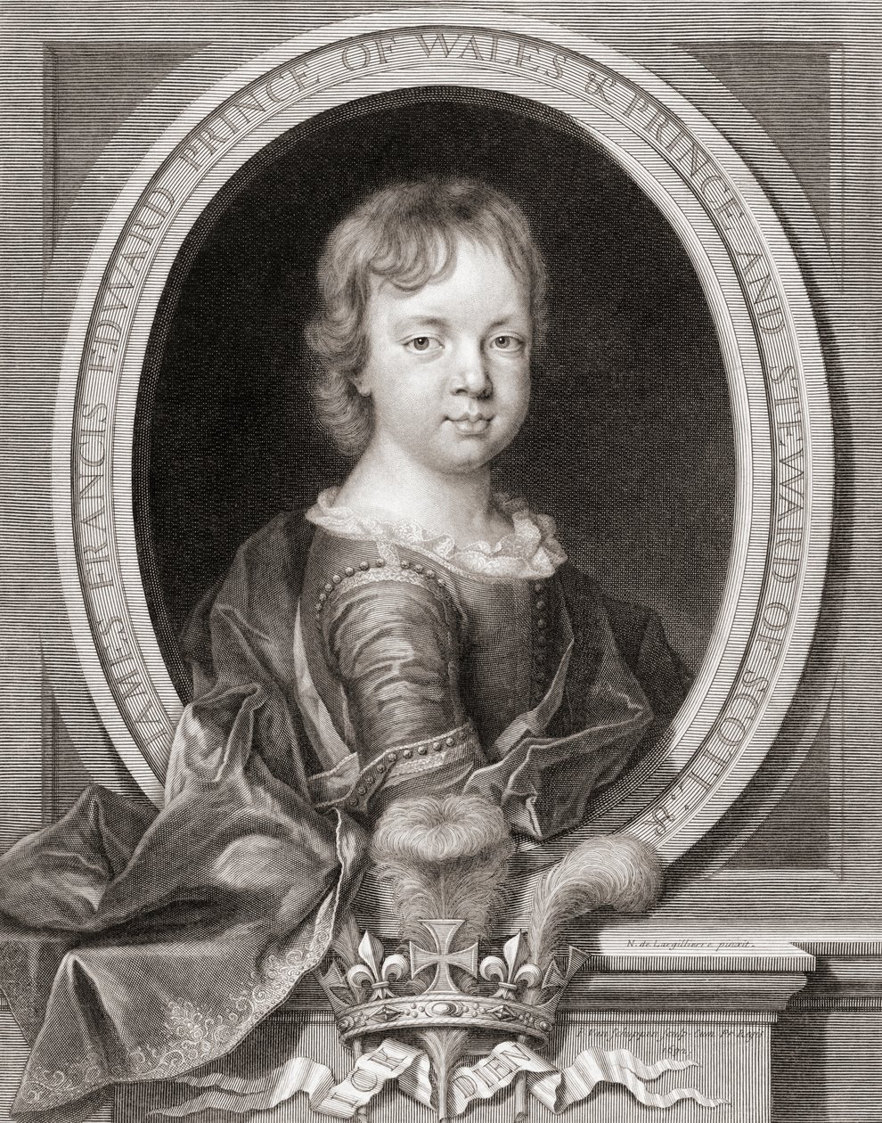 Prinssi James Francis Edward Stuart tekijältä Nicholas de (after) Largilliere