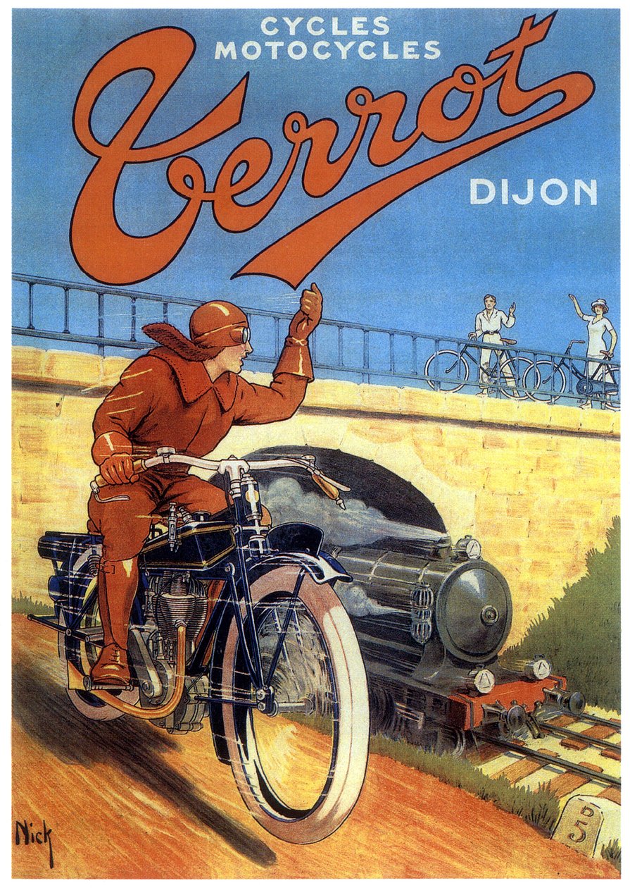 Terrot motos Dijon, mainonta tekijältä Nick
