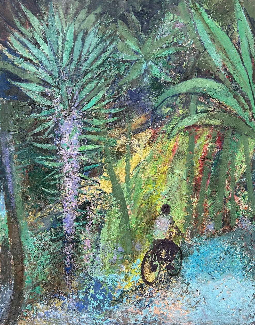 Tropical Spin, 2022-23 (öljy laudalle) tekijältä Nick Williams
