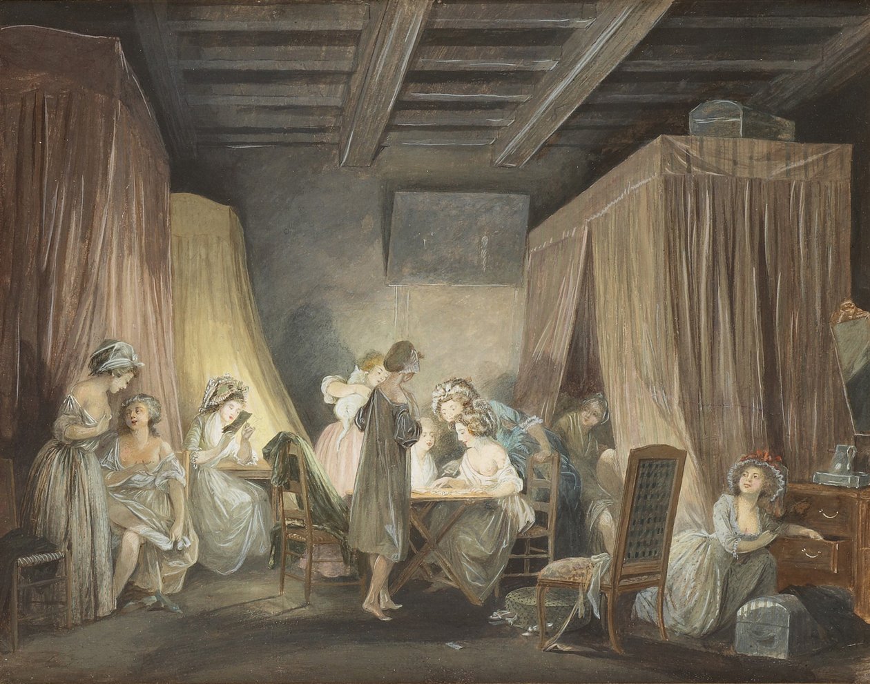 Työläisten auringonlasku moodeissa, 1788 tekijältä Niclas Lafrensen