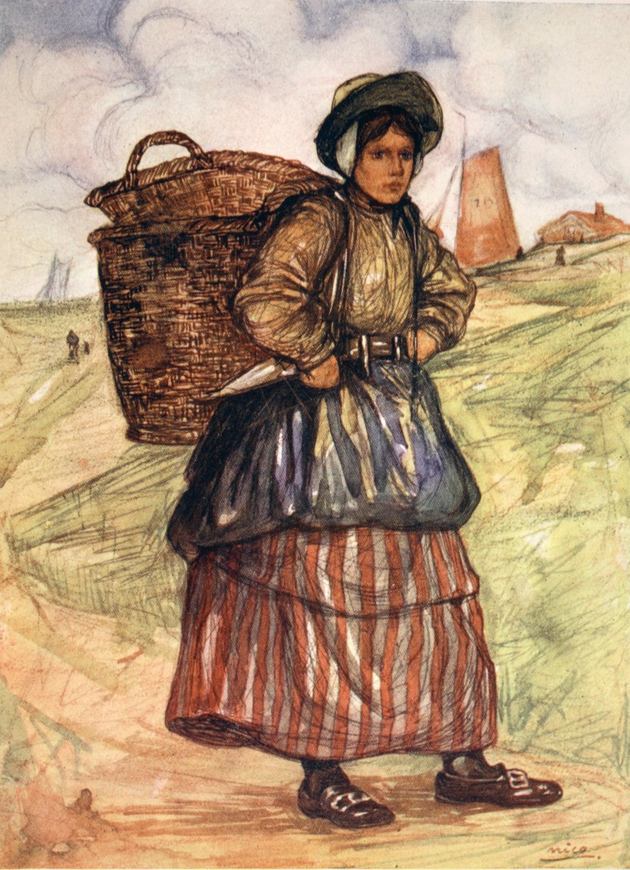 Zandvoortin kalastaja, 1904 tekijältä Nico Jungman