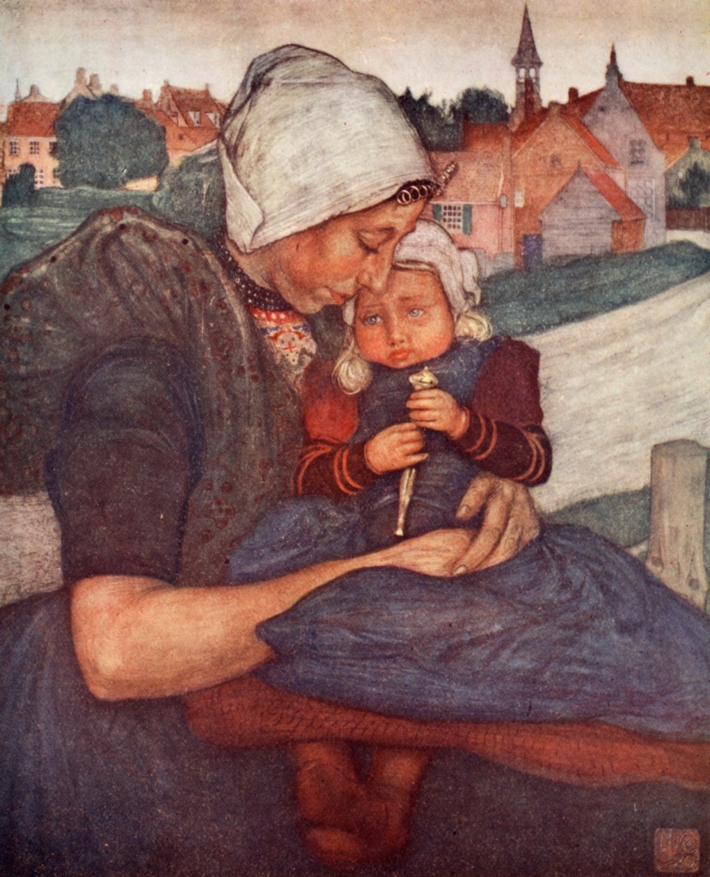 Axelin äiti ja lapsi, 1904 tekijältä Nico Jungman