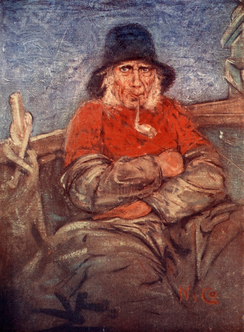 Vanha kalastaja Scheveningenistä, 1904 tekijältä Nico Jungman