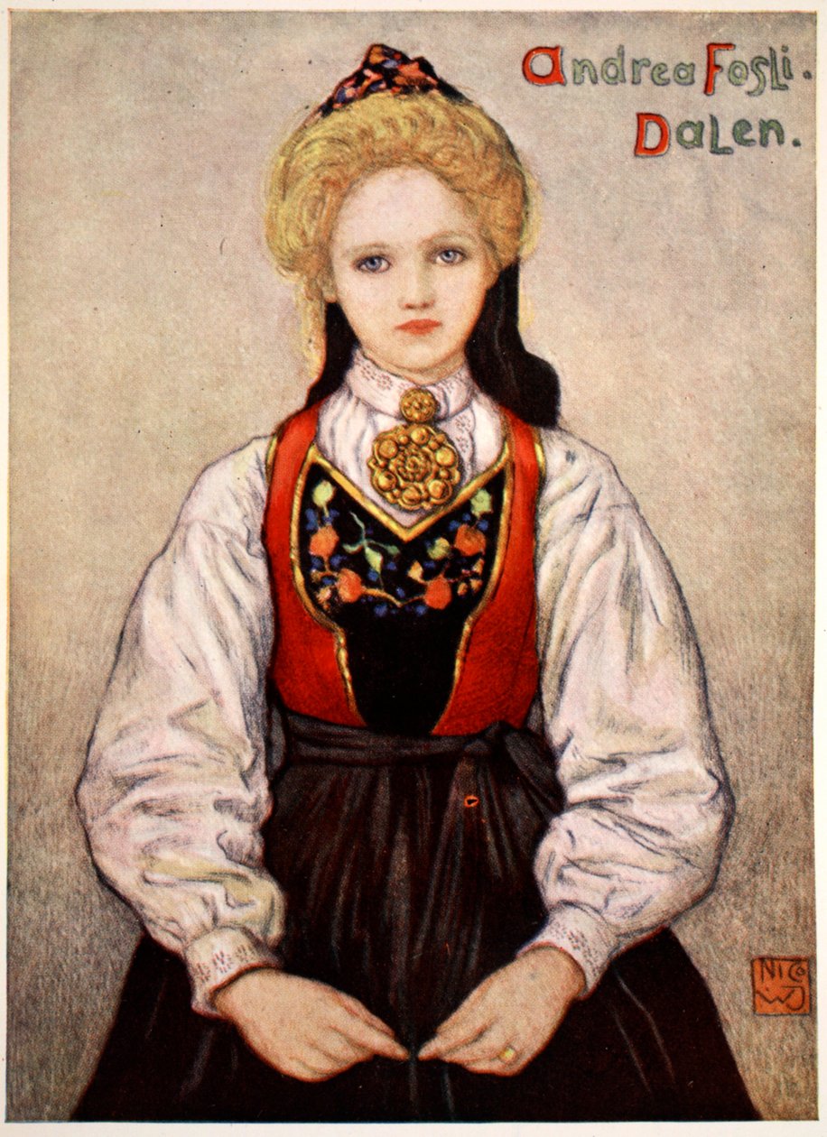 Maalaistyttö Dalenista, 1905 tekijältä Nico Jungman