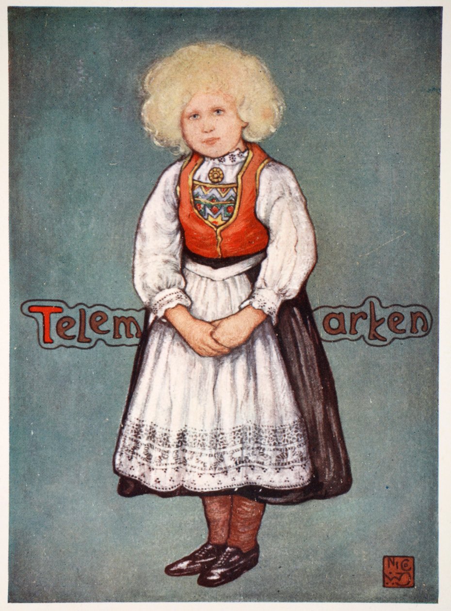 Telemarkenin pikkutyttö, 1905 tekijältä Nico Jungman