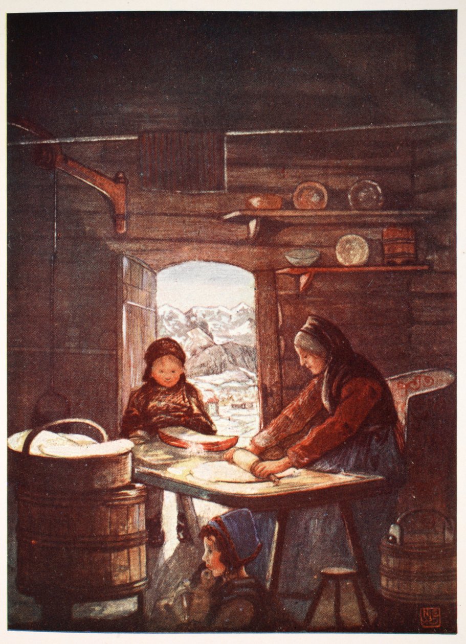 Flad-Brodin valmistus: mökin sisustus, 1905 tekijältä Nico Jungman