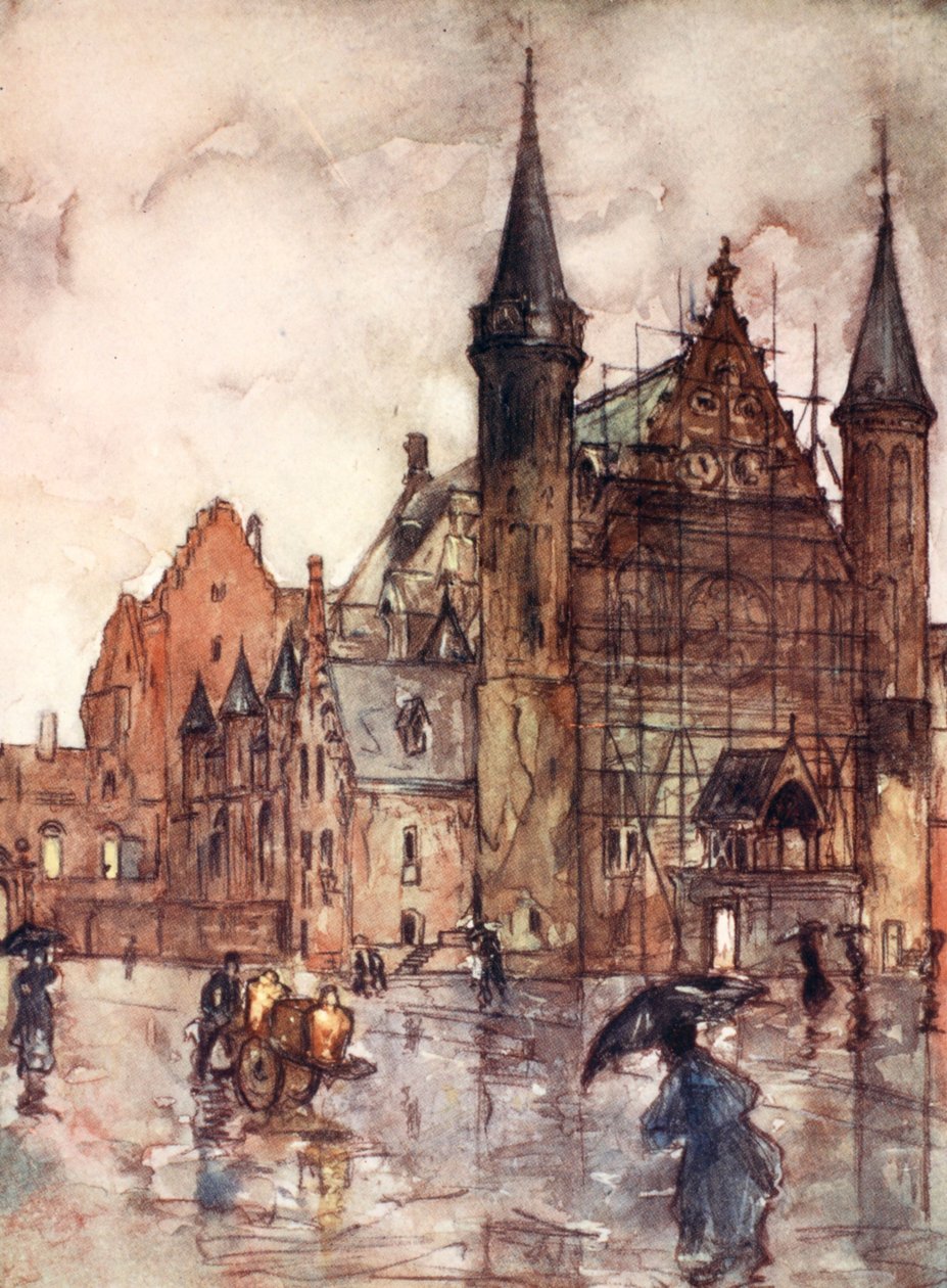 Binnenhof, Haag, 1904 tekijältä Nico Jungman