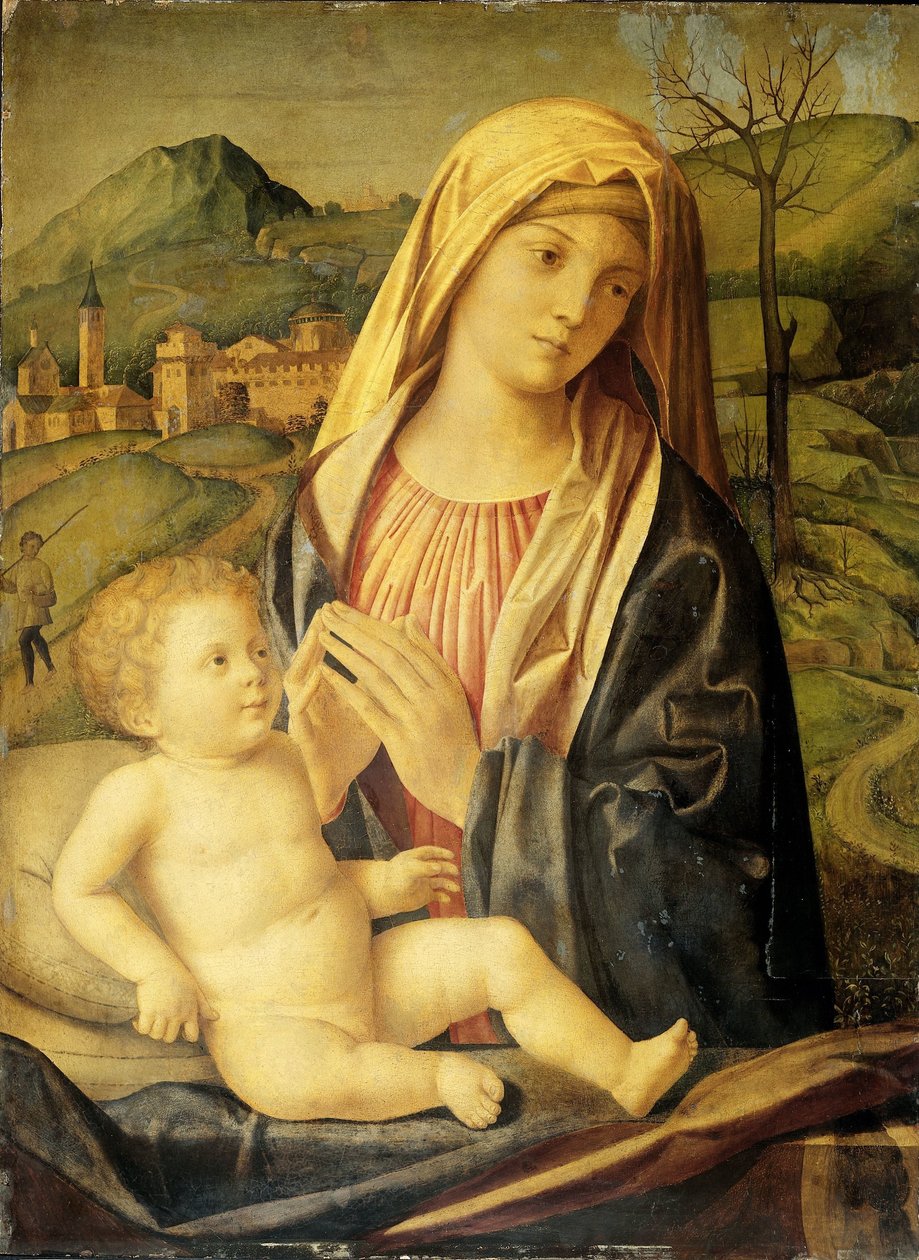 Neitsyt ja lapsi tekijältä Nicolò Rondinello (attributed to)