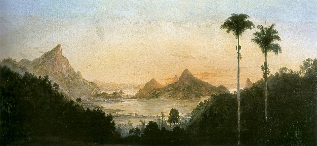 Rodrigo de Freitasin laguuni, Rio de Janeiro tekijältä Nicola Antonio Facchinetti
