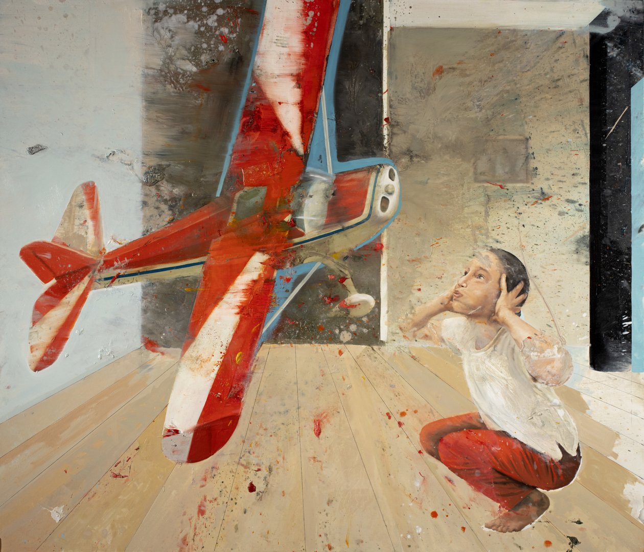 Air Blow III, 2022 (öljy kankaalle) tekijältä Nicola Pucci