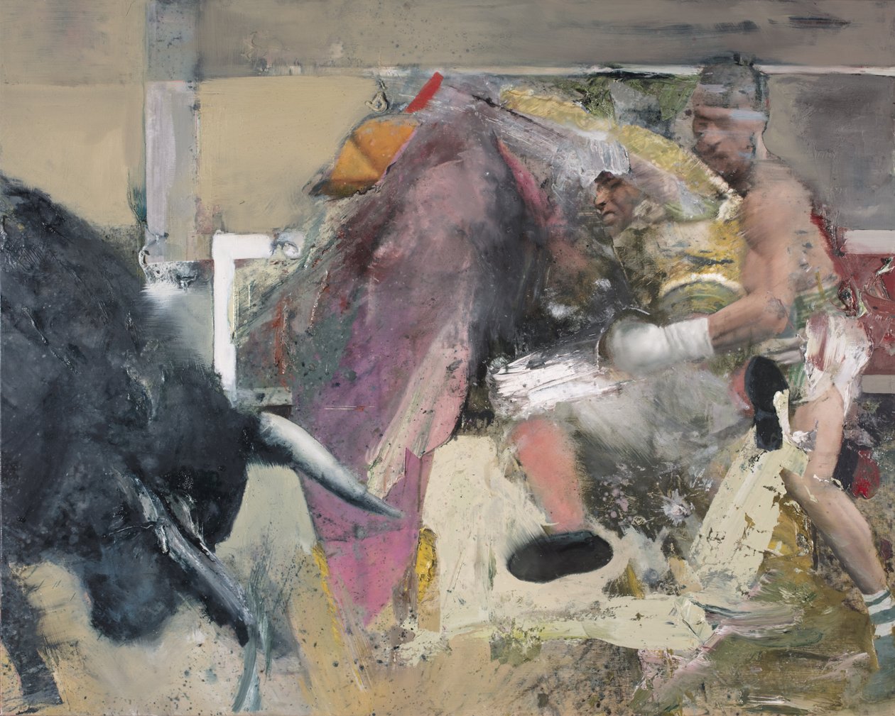 Corrida III, 2018 (öljy kankaalle) tekijältä Nicola Pucci