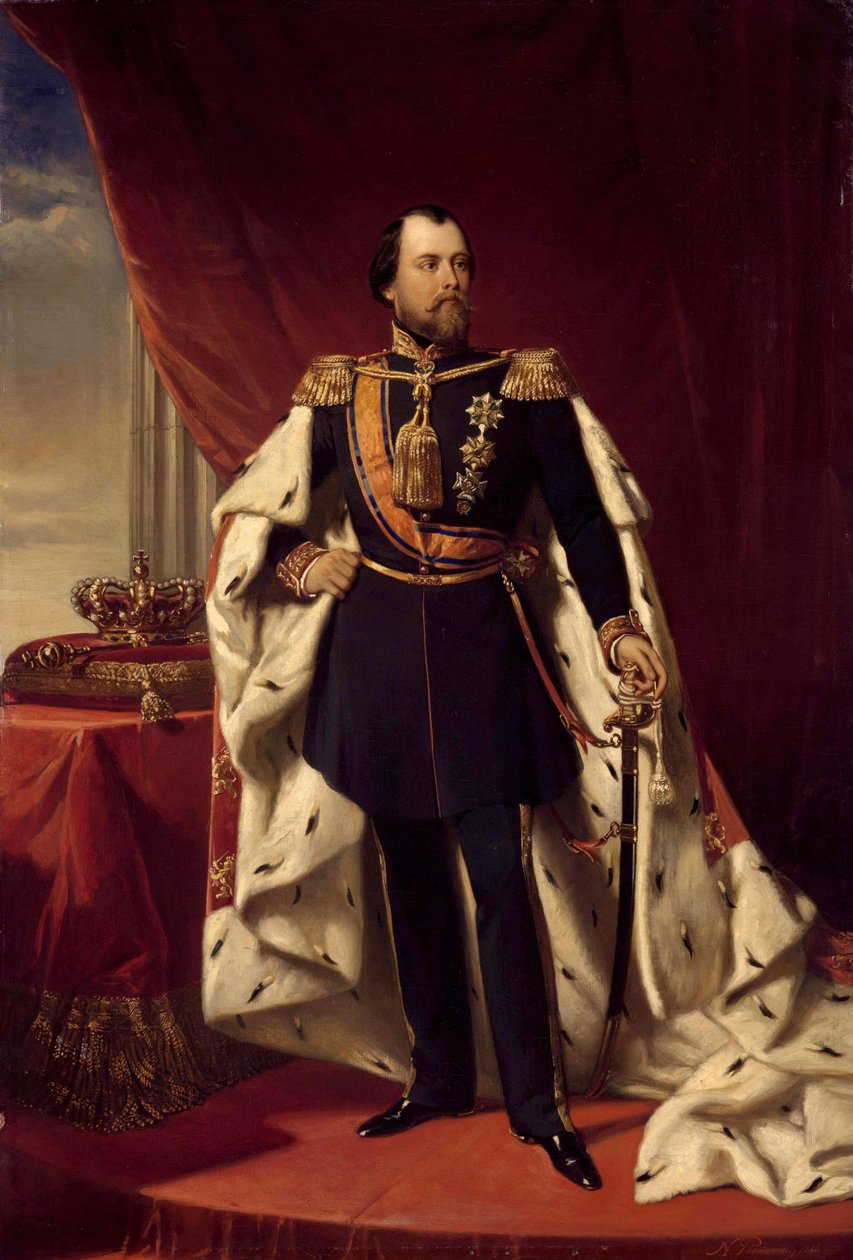Alankomaiden kuninkaan William III: n muotokuva tekijältä Nicolaas Pieneman