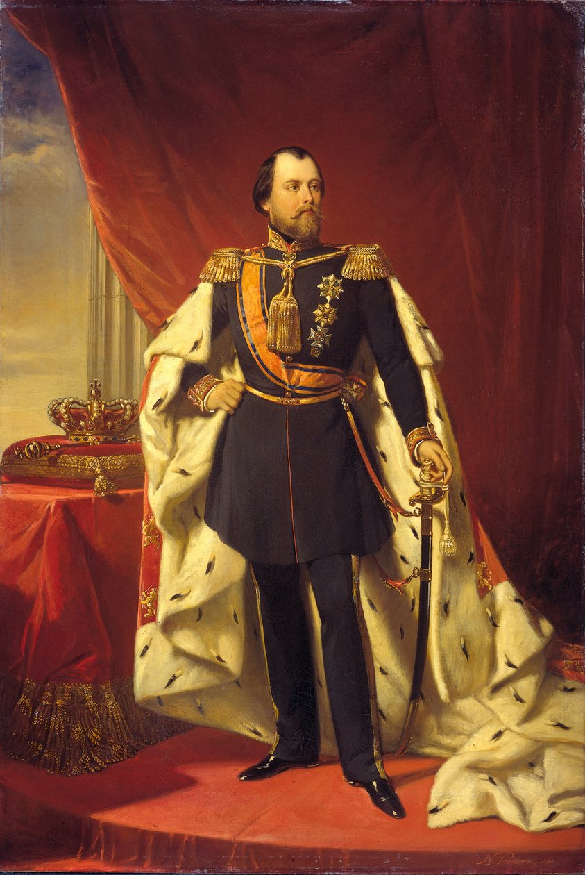Vilhelm III 1817-1890, Alankomaiden kuningas, 1856 tekijältä Nicolaas Pieneman